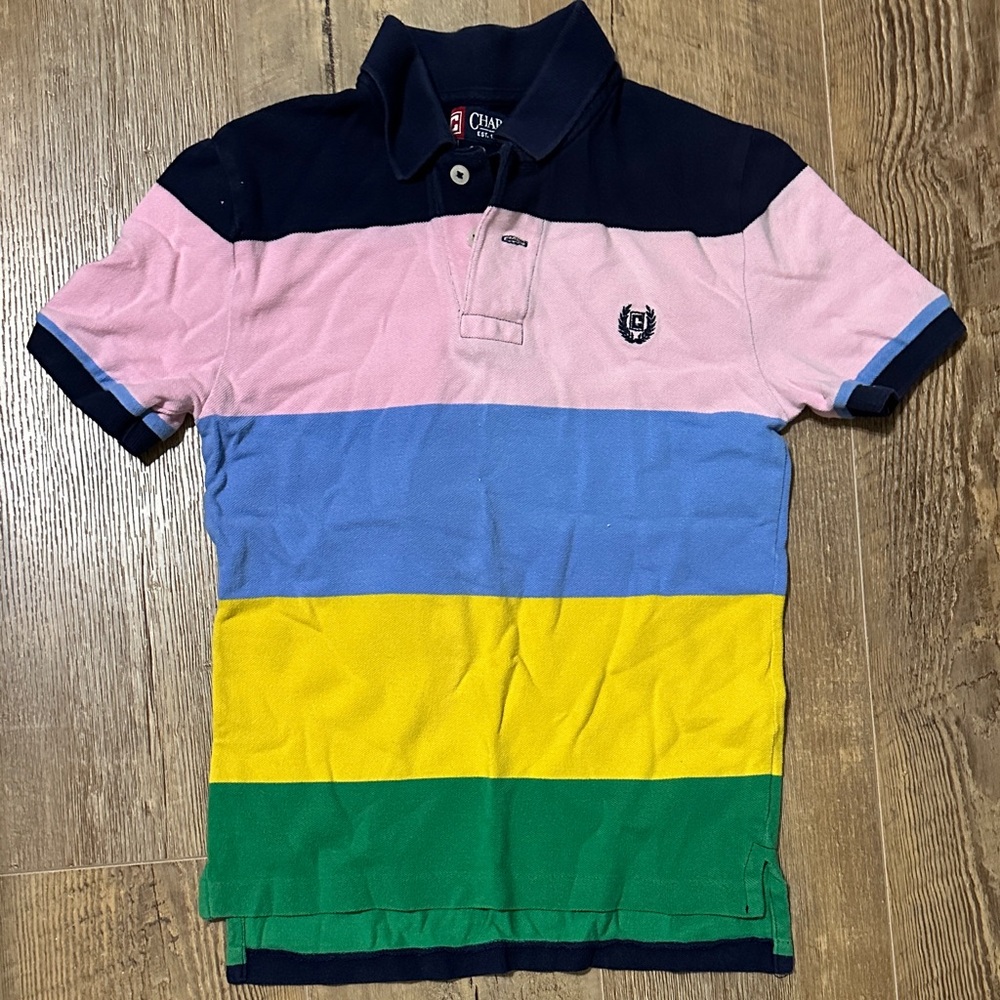 Chaps Multicolor Striped Polo Shirt